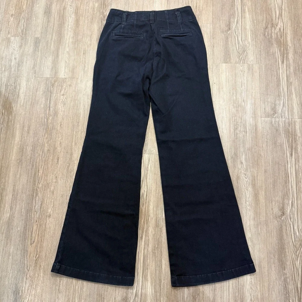 Maeve Antrhopologie Womens 28 Naomi Flare Jeans Navy